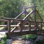 Dřevěný věšadlový most pro větší rozpětí
